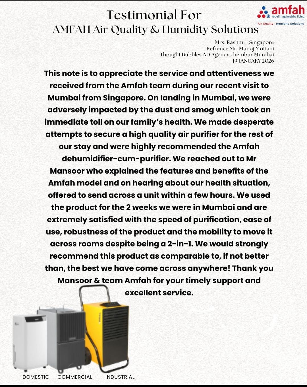 Client Testimonial Letter 4